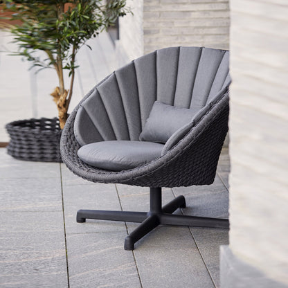 Peacock Lounge Chair with Swivel Base - Hyper