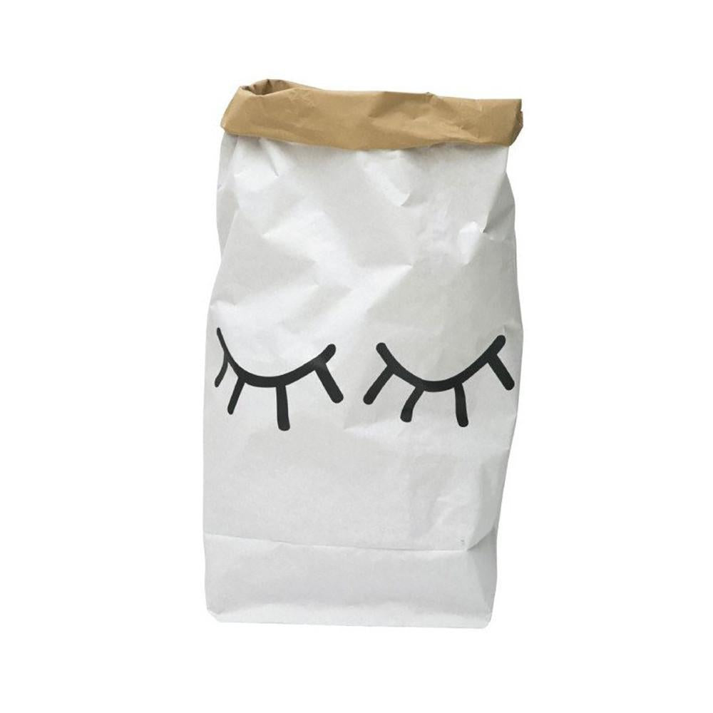 Closed Eyes Paper Bag